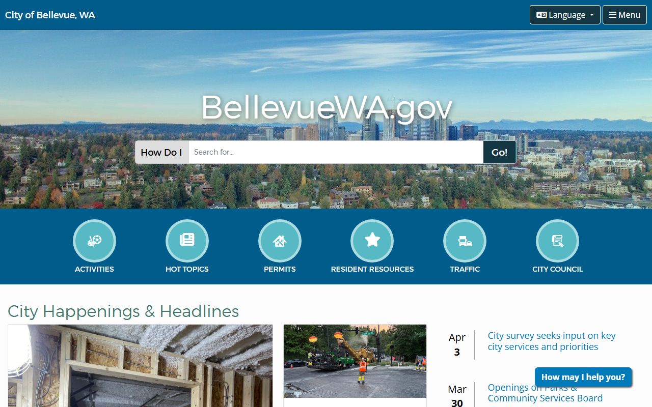 Bellevue City Website - Bellevue Washington divorce records