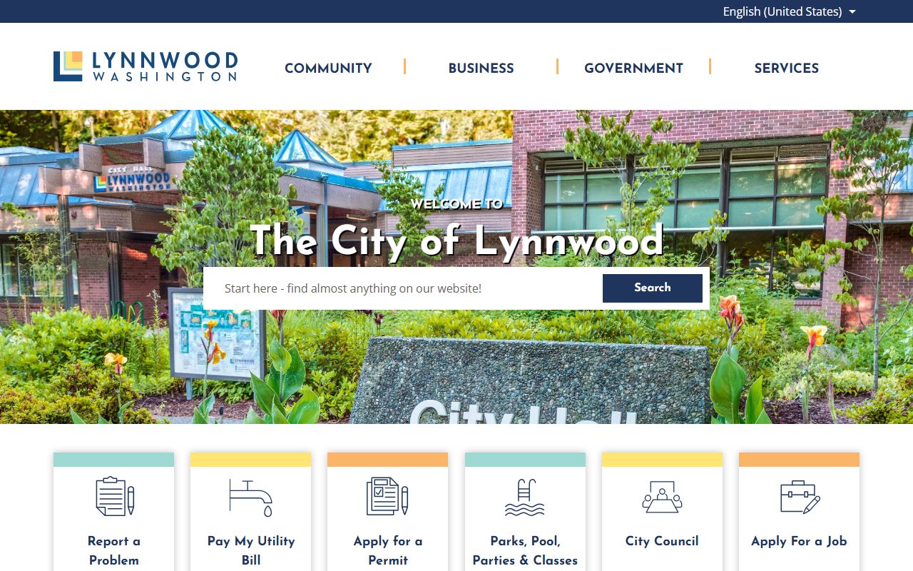 City of Lynnwood website - Lynnwood Washington divorce records