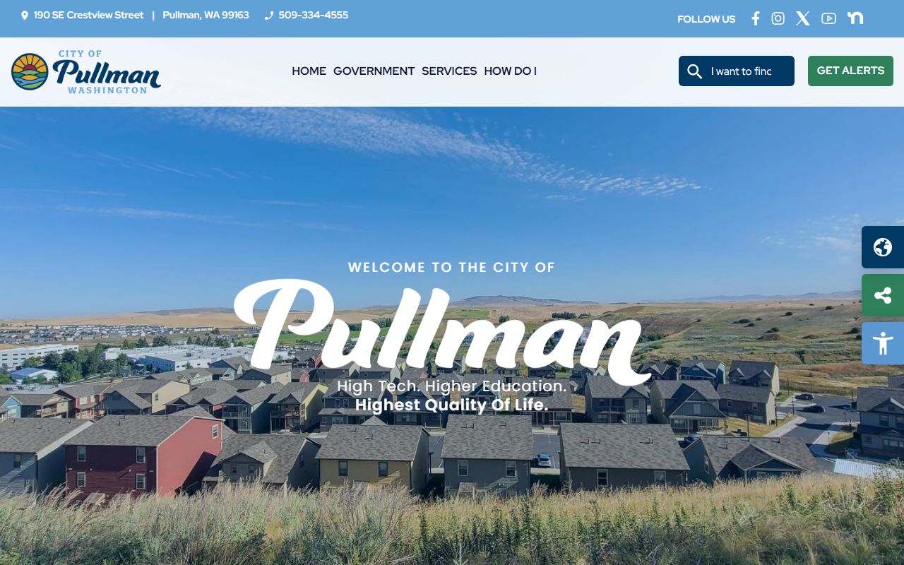 Pullman city website for divorce records reference