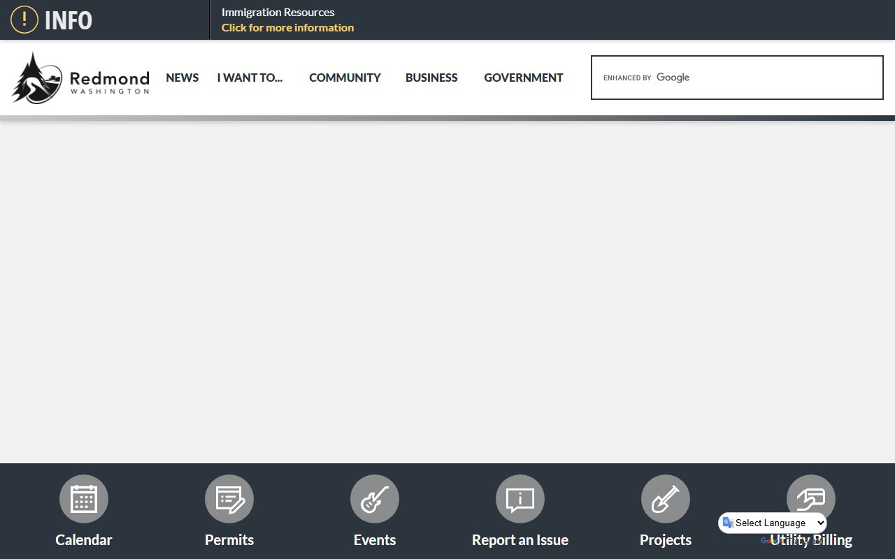 Redmond city website for divorce records reference