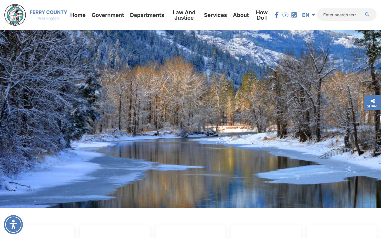 Ferry County government website for divorce decree records