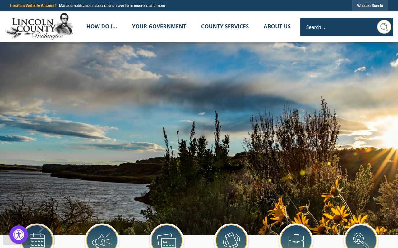 Lincoln County Government website for divorce decree records